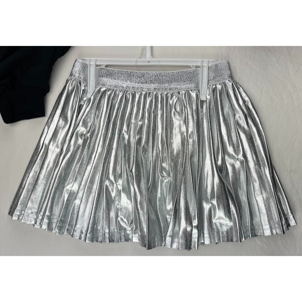 Rachel Zoe Baby Girl 12 Mos Black Silver Skirt Outfit Set 4pc Tights Top NWW - Picture 4 of 4